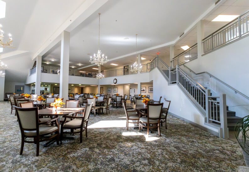 Spacious Dining Area For Senior Residents of Retirement Homes Texarkana